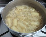 じゃが芋とエノキの味噌汁♪作り方4写真
