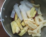 さつま芋・大根の味噌汁♪作り方2写真