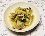 白菜＆あさりのペペロンチーノ風作り方7写真