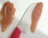 ヘルシー♬ささみの梅チーズフライ★作り方1写真