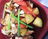 簡単☆チキンと彩り野菜のジェノマヨがけ作り方5写真