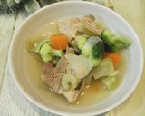 セロリと豚ブロックの香味スープ作り方7写真