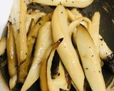 毎日の納豆●きのこ/エリンギの炒めものと作り方1写真