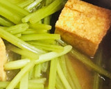 旬の味！簡単！厚揚げとさつま芋の茎の煮物作り方7写真