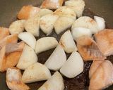 秋鮭と長芋の照り焼き*+作り方6写真
