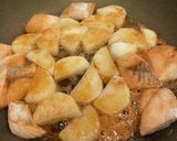 秋鮭と長芋の照り焼き*+作り方7写真