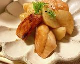 秋鮭と長芋の照り焼き*+作り方9写真