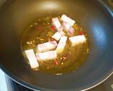 ベーコンとキノコと枝豆のペペロンチーノ作り方2写真