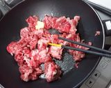 牛肉のクリームチーズ煮★低糖質おつまみ作り方3写真
