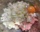 玉ねぎザクザク紫蘇つくね作り方3写真