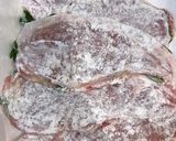 豚カツで大葉とワサビを挟みました！作り方5写真