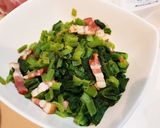 チーズソースを纏った小松菜ソテー作り方3写真