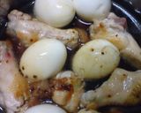 圧力鍋使用☆手羽元とゆで卵の梅干煮作り方3写真