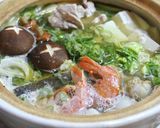 ごま油薫る白だし鍋作り方8写真