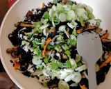 干し椎茸 ひじき 里芋の 煎り豆腐作り方5写真