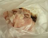 味浸み甘辛鶏とたっぷり白菜の白だし煮作り方2写真