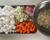 コロコロ野菜の豆乳みそスープ作り方1写真