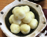 さつま芋の白玉団子！きな粉を添えて作り方4写真