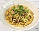 マヨ醤油のきのこパスタ！作り方4写真