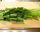 レンジでえのきだけと小松菜の卵とじ作り方1写真