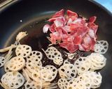シャキコリ！食べて楽しい蓮根砂肝焼きそば作り方2写真