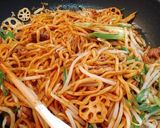 シャキコリ！食べて楽しい蓮根砂肝焼きそば作り方4写真
