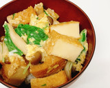厚揚げとたっぷり卵でふわとろ丼作り方11写真