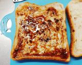 1人様ランチ★★お好み焼き風トースト作り方3写真