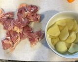 茄子芋鳥の照り焼き作り方1写真