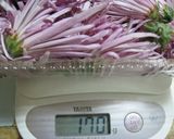 菊とオクラのしそポン酢あえ作り方1写真