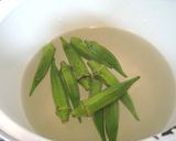 菊とオクラのしそポン酢あえ作り方3写真