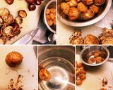 抜絲栗子(栗の素揚げ飴がらめ)作り方2写真