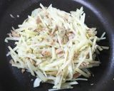 しゃきっとポテトとツナの玉子とじ作り方5写真