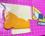 ショベルカー★働く車☆キャラ弁♪遠足に☆作り方2写真