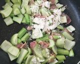 青梗菜とベーコンのクリーム煮☆作り方3写真
