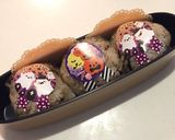 鮭チーズ焼き　おにぎり弁当　ハロウィン作り方2写真