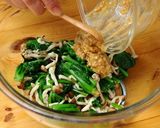 ほうれん草ときのこの胡麻和え作り方5写真