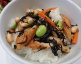 アンチョビパスタとひじきご飯 作り方5写真