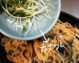 きのこと空芯菜のパスタ作り方7写真