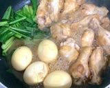 煮込むだけ★手羽元と卵のホロホロ煮込み♬作り方5写真