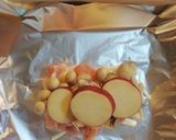 鶏モモ肉と秋野菜のホイル蒸し作り方5写真