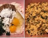 手づかみ離乳食♡卵と納豆の軟飯おやき作り方2写真