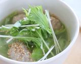 レンジで！鶏団子とキャベツの優しいスープ作り方5写真