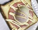 温玉でハムエッグトースト♬作り方3写真