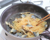 秋刀魚とすだちの和パスタ風ビーフン作り方6写真