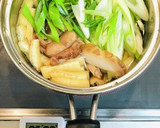 美味しい油揚げと椎茸とネギのお味噌汁作り方1写真