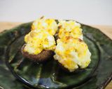 おつまみしいたけ焼き～オリーブ卵～作り方5写真
