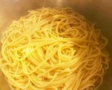 ほうれん草としめじのナムル風パスタ作り方4写真
