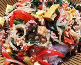 ひき肉とお野菜のスタミナ丼作り方10写真