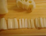 蓮根とちくわのバター醤油焼き作り方1写真